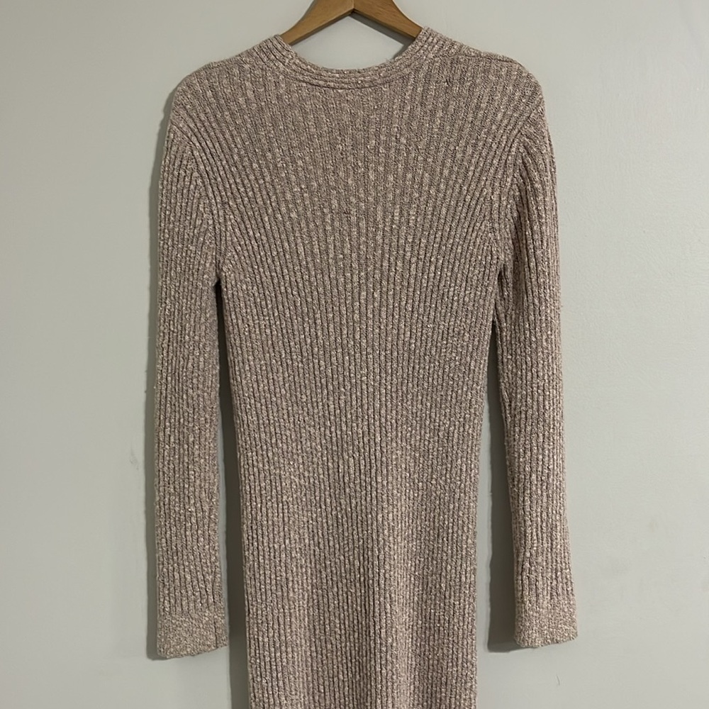 Free People 'Skylight' Rib-Knit Long Cardigan Sweater, Morning Oat XS - Picture 9 of 14
